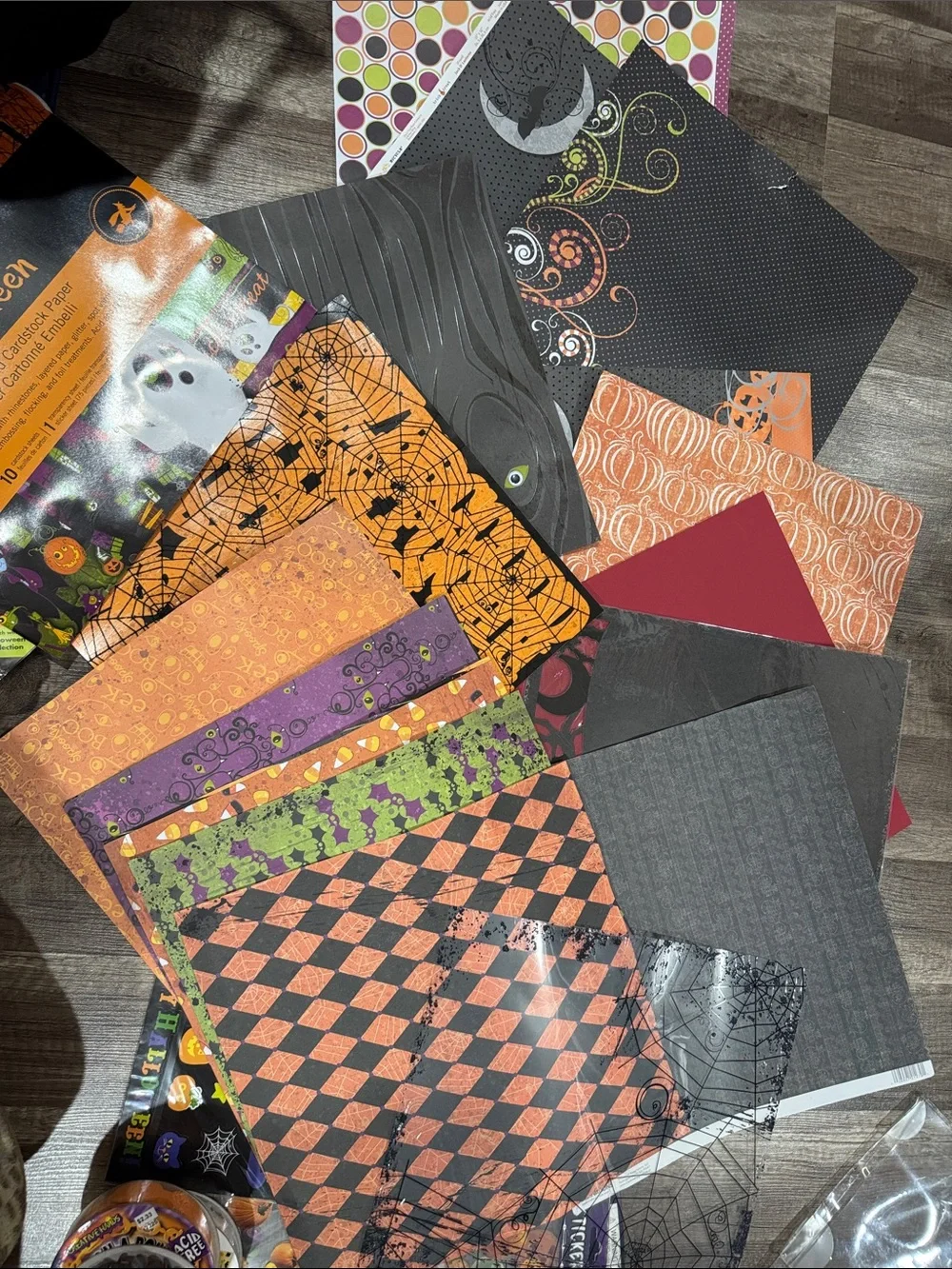 Halloween Scrap book bundle + Case.